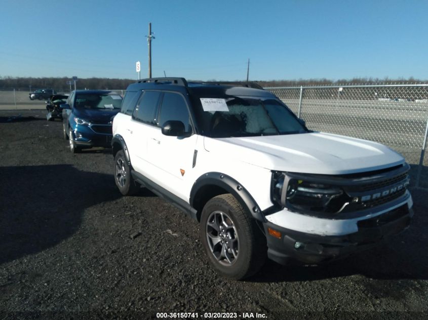 2022 FORD BRONCO SPORT BADLANDS VIN: 3FMCR9D98NRD48194