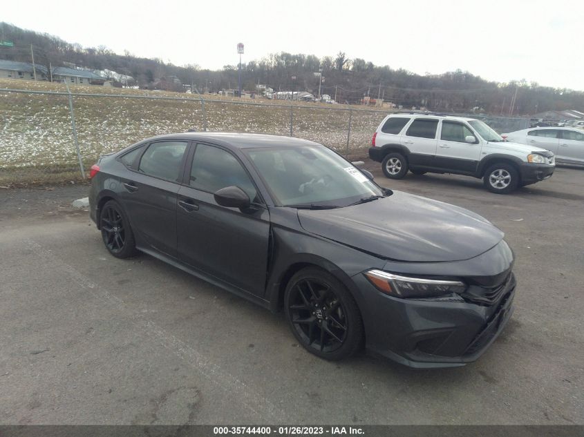 2022 HONDA CIVIC SEDAN SPORT VIN: 2HGFE2F5XNH525257