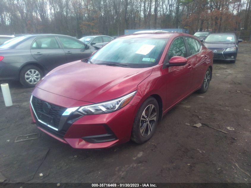 2022 NISSAN SENTRA SV VIN: 3N1AB8CV1NY226200