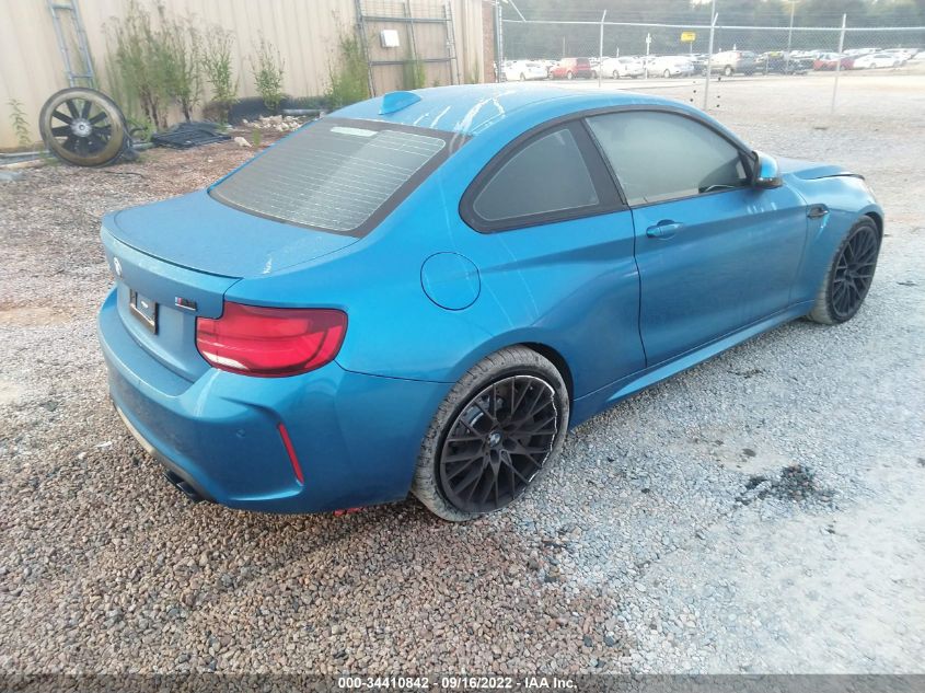 2021 BMW M2 COMPETITION VIN: WBS2U7C08M7G40001