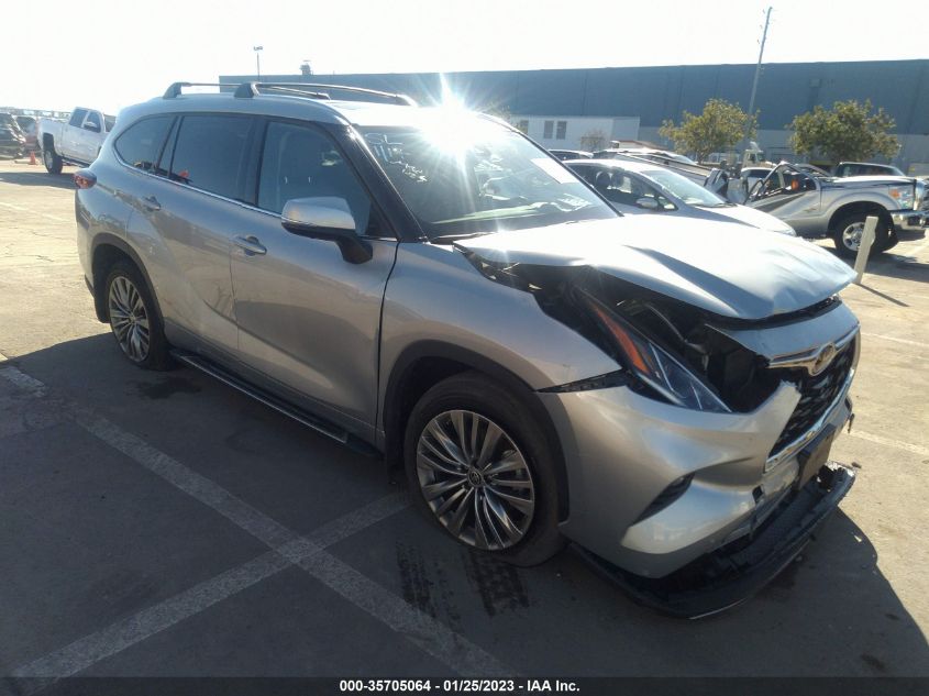 2022 TOYOTA HIGHLANDER PLATINUM VIN: 5TDFZRBH7NS171145