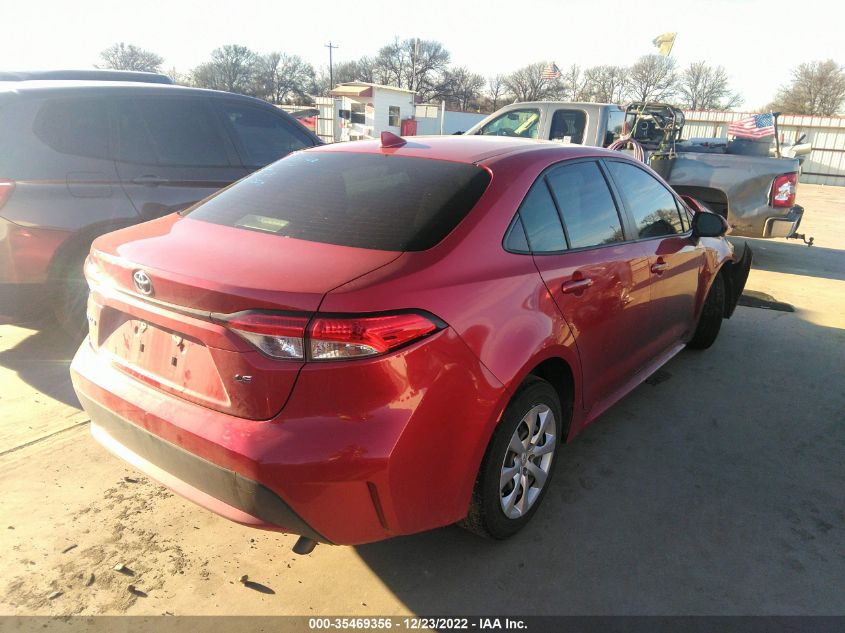 2020 TOYOTA COROLLA LE VIN: JTDEPRAEXLJ067350