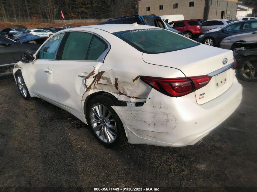 2021 INFINITI Q50 3.0T LUXE VIN: JN1EV7BR9MM752888