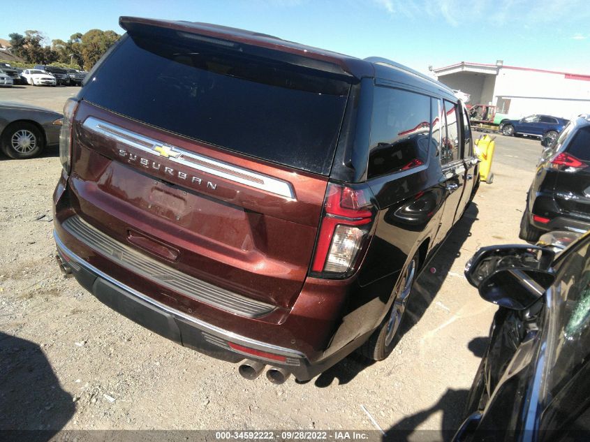 2022 CHEVROLET SUBURBAN HIGH COUNTRY VIN: 1GNSKGKL6NR152765