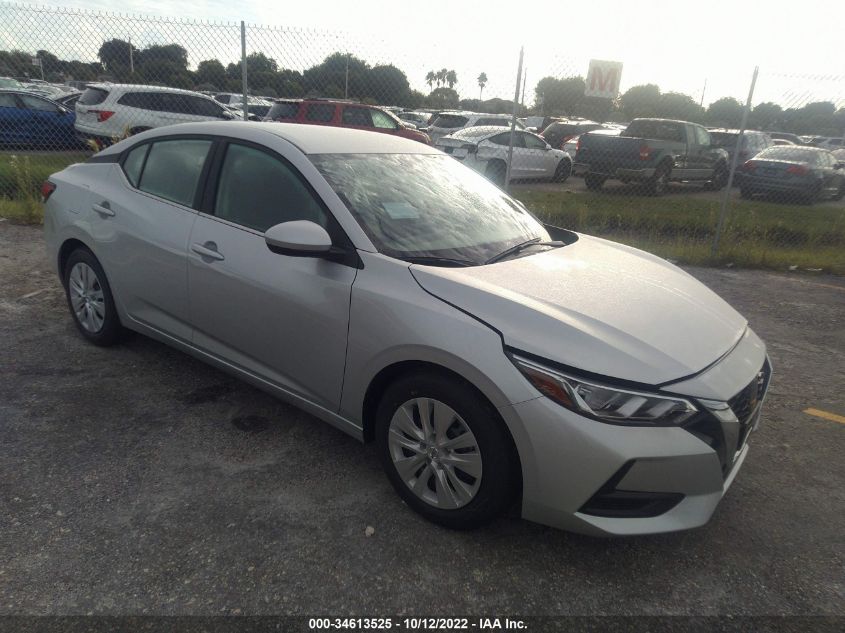 2022 NISSAN SENTRA S VIN: 3N1AB8BV5NY293089