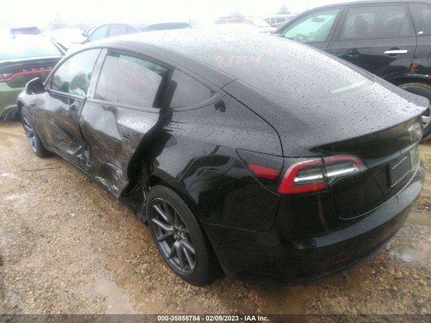 2022 TESLA MODEL 3 LONG RANGE VIN: 5YJ3E1EB4NF326150