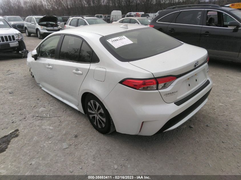 2022 TOYOTA COROLLA HYBRID LE VIN: JTDEAMDE4NJ044231