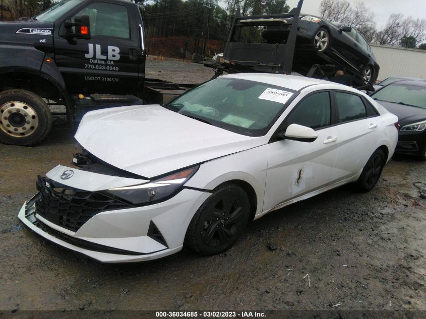 2022 HYUNDAI ELANTRA SEL VIN: 5NPLS4AG4NH053725