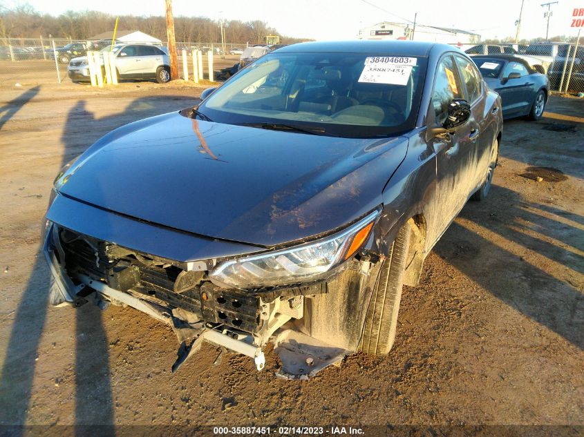 2022 NISSAN SENTRA SV VIN: 3N1AB8CV7NY237573