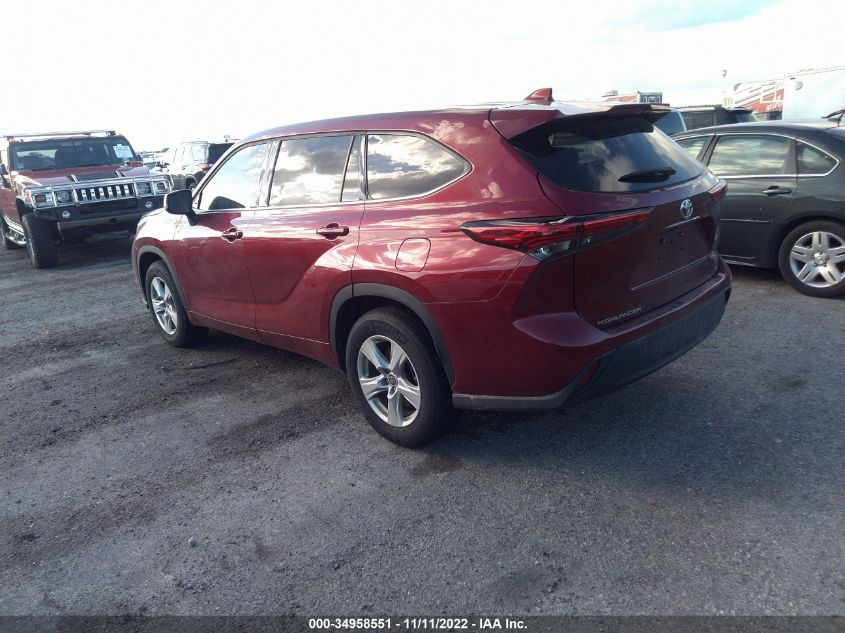 2021 TOYOTA HIGHLANDER L/LE VIN: 5TDZZRAH2MS531757