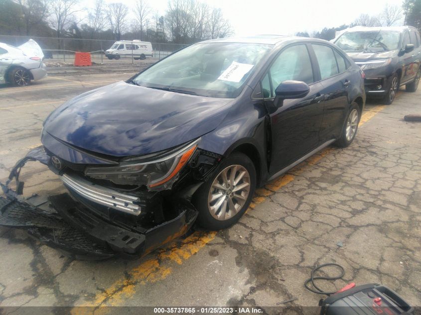 2022 TOYOTA COROLLA LE VIN: 5YFHPMAE2NP288679