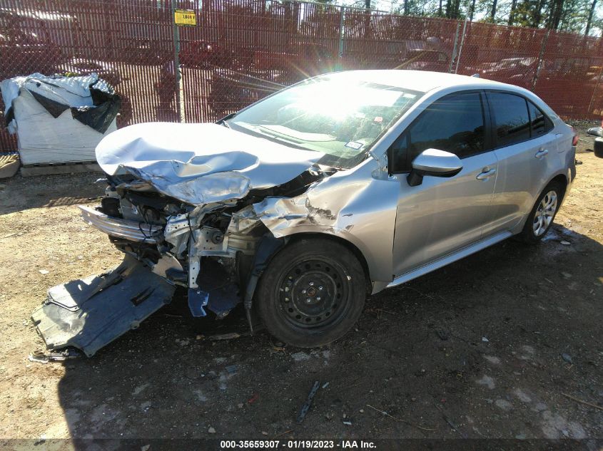 2022 TOYOTA COROLLA LE VIN: JTDEPMAE8N3016455