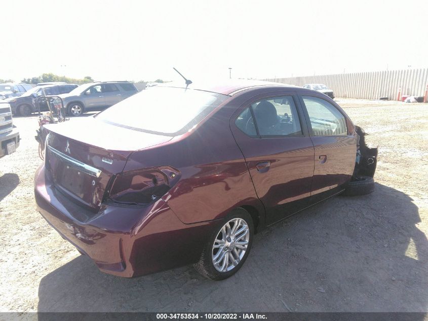 2022 MITSUBISHI MIRAGE G4 ES/LE/BLACK EDITION VIN: ML32FUFJ9NHF01143