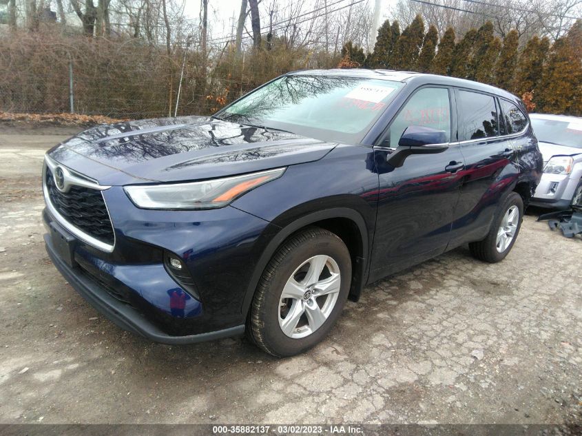 2022 TOYOTA HIGHLANDER LE VIN: 5TDBZRBH0NS580859
