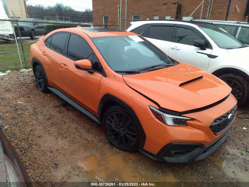 2022 SUBARU WRX LIMITED VIN: JF1VBAL62N9002394