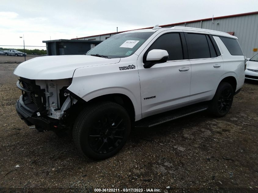 2022 CHEVROLET TAHOE HIGH COUNTRY VIN: 1GNSKTKTXNR282007