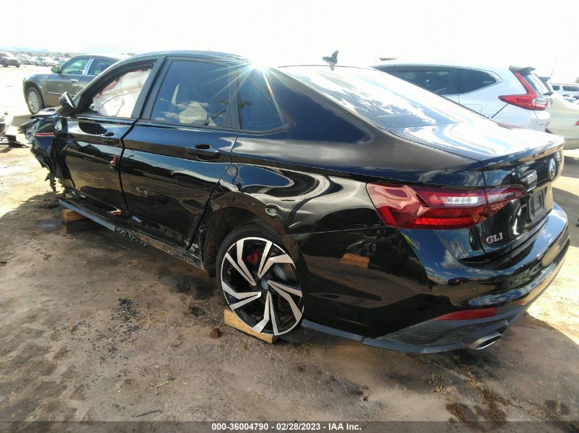 2022 VOLKSWAGEN JETTA GLI AUTOBAHN VIN: 3VW2T7BU1NM023801