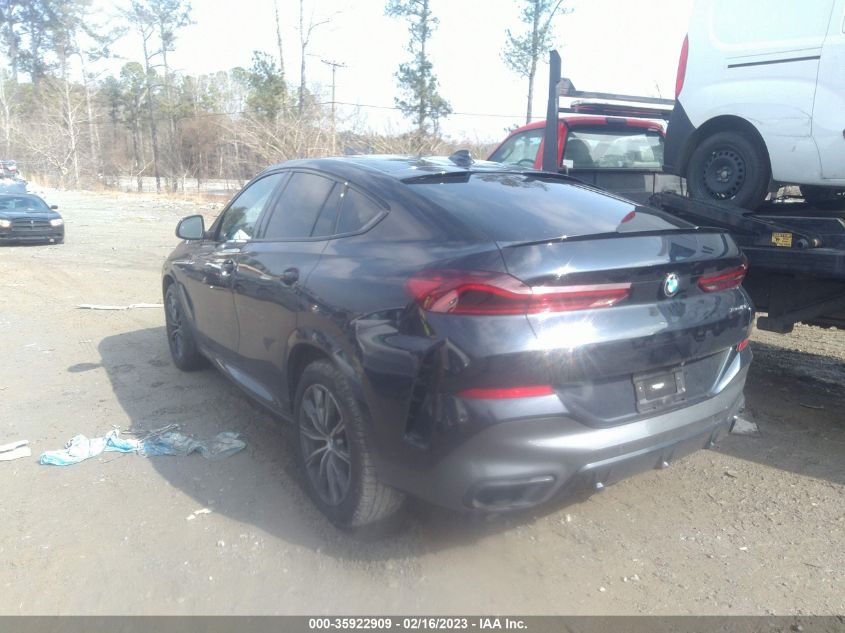 2022 BMW X6 XDRIVE40I VIN: 5UXCY6C08N9N23899