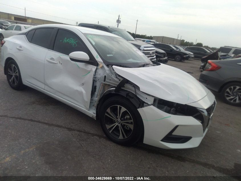 2022 NISSAN SENTRA SV VIN: 3N1AB8CVXNY234215