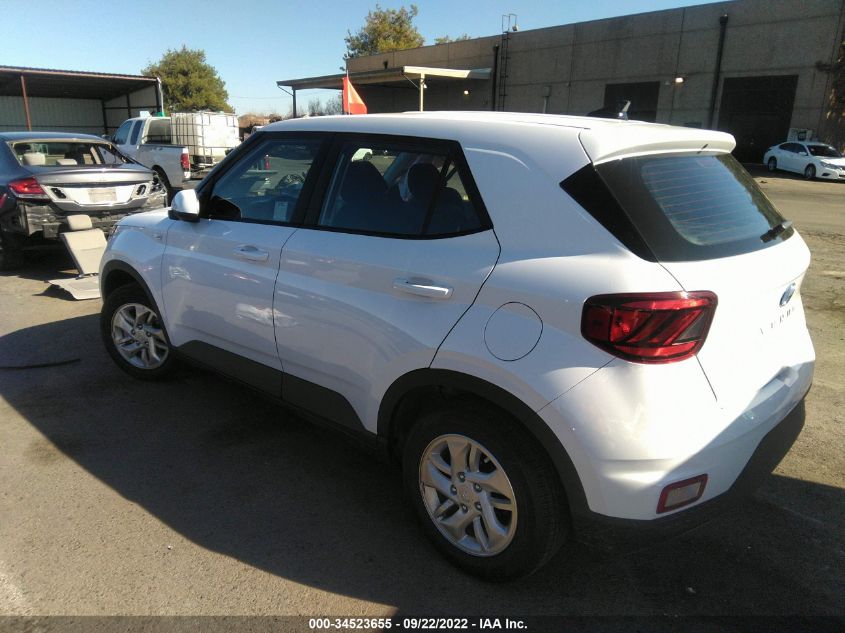 2022 HYUNDAI VENUE SE VIN: KMHRB8A36NU197308
