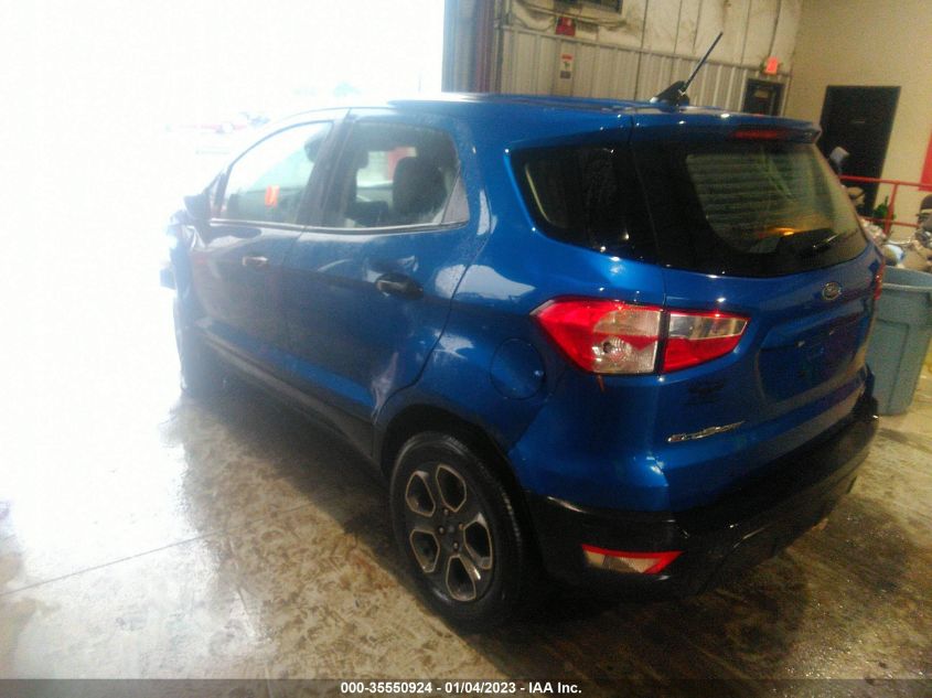 2020 FORD ECOSPORT S VIN: MAJ3S2FEXLC393701