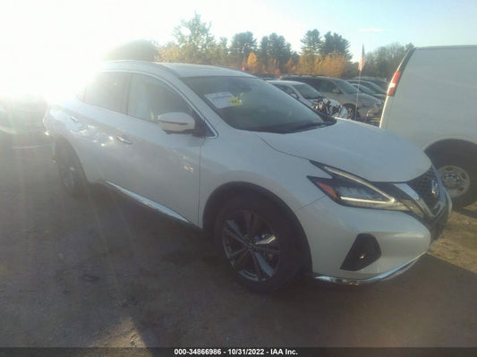 2022 NISSAN MURANO PLATINUM VIN: 5N1AZ2DSXNC119631
