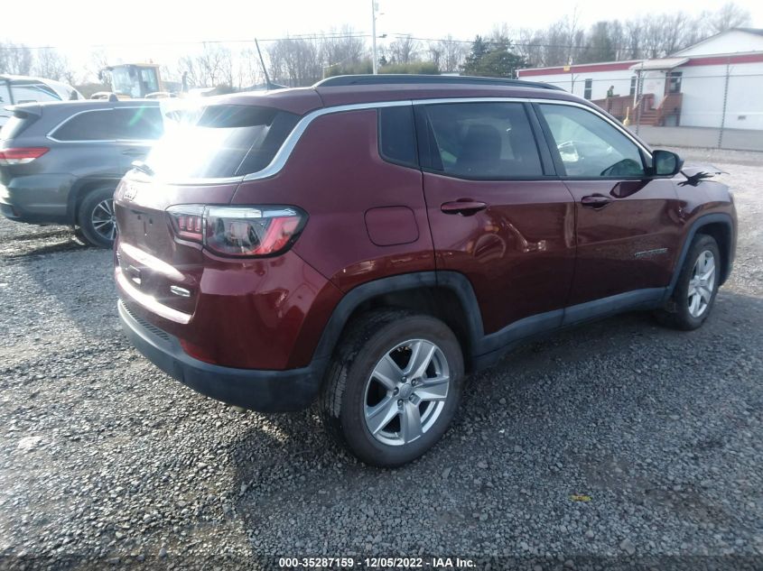 2022 JEEP COMPASS LATITUDE VIN: 3C4NJDBB0NT154520