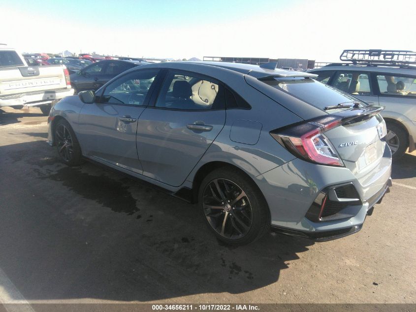 2021 HONDA CIVIC HATCHBACK SPORT VIN: SHHFK7H42MU419994