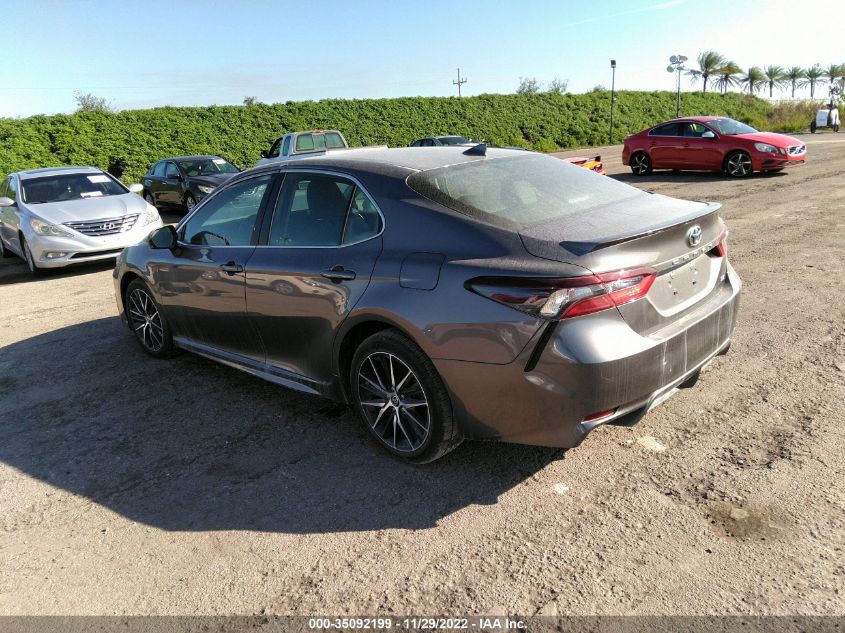 2022 TOYOTA CAMRY SE VIN: 4T1G11AK2NU629708