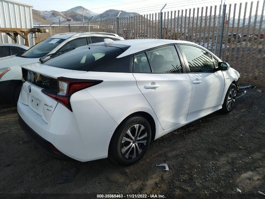 2022 TOYOTA PRIUS LE/XLE/NIGHTSHADE VIN: JTDL9MFU3N3035299