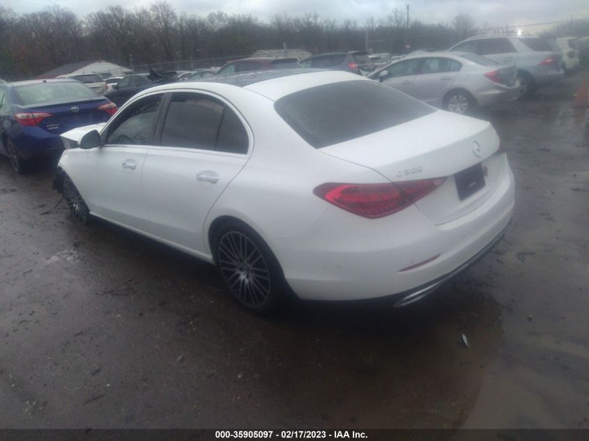 2022 MERCEDES-BENZ C-CLASS C 300 VIN: W1KAF4HB4NR059495