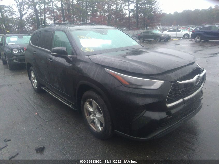 2022 TOYOTA HIGHLANDER L VIN: 5TDCZRBH9NS233292