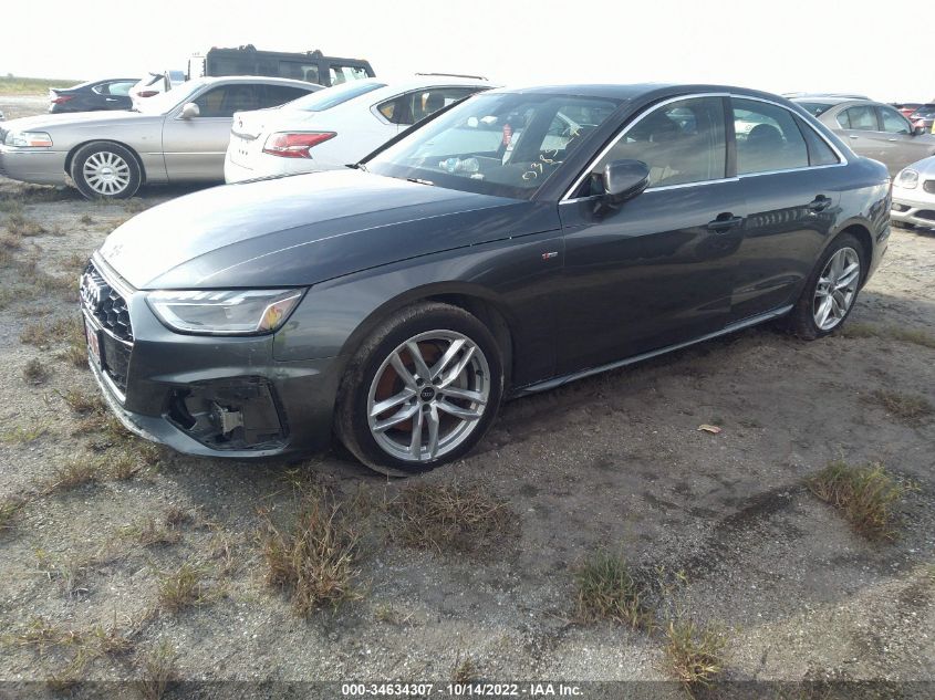 2021 AUDI A4 SEDAN S LINE PREMIUM PLUS VIN: WAUEAAF48MA038527