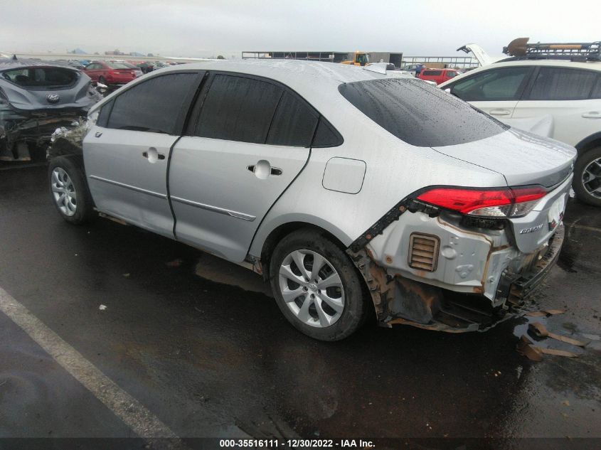 2021 TOYOTA COROLLA LE VIN: 5YFEPMAE0MP151578