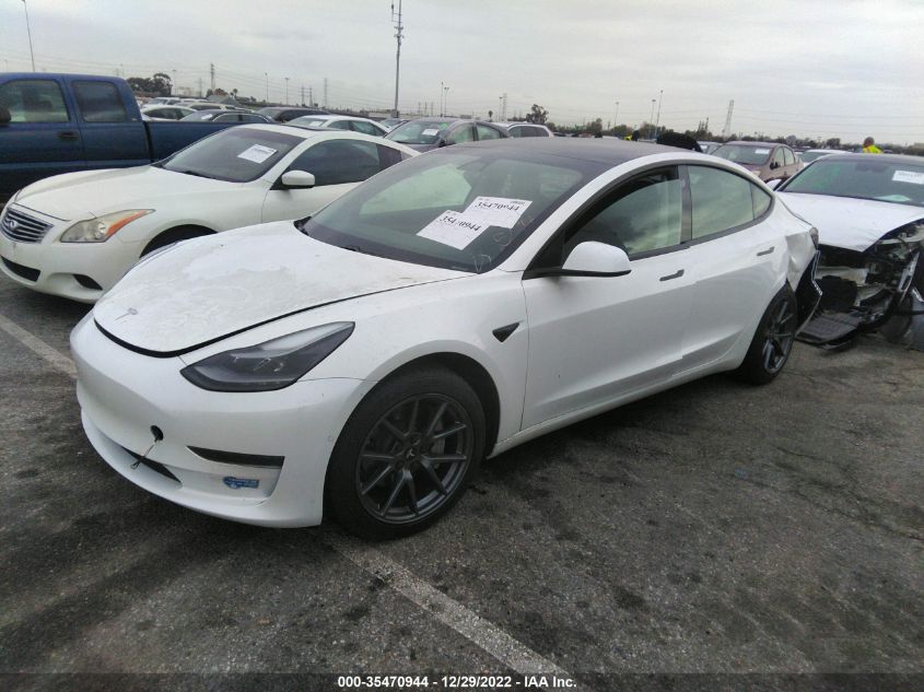 2021 TESLA MODEL 3 STANDARD RANGE PLUS VIN: 5YJ3E1EA8MF961510