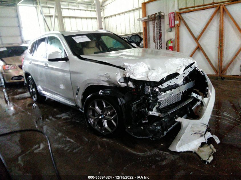 2022 BMW X3 XDRIVE30I VIN: 5UX53DP03N9J97869