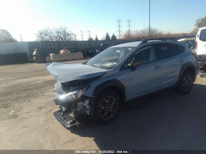 2022 SUBARU CROSSTREK SPORT VIN: JF2GTHRC2NH216329