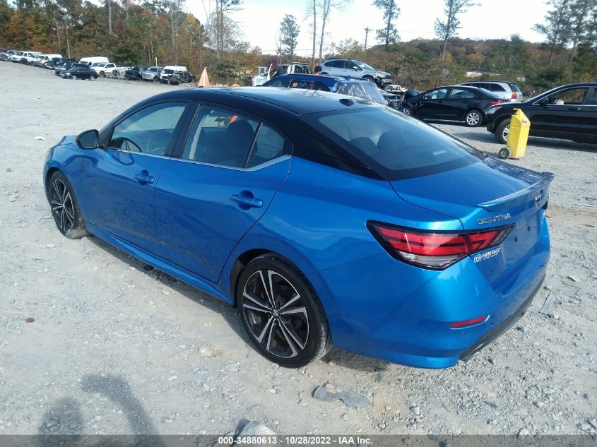 2021 NISSAN SENTRA SR VIN: 3N1AB8DV5MY258628