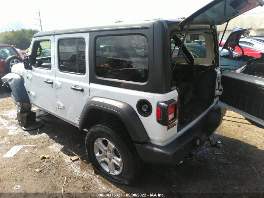 2022 JEEP WRANGLER UNLIMITED SPORT S VIN: 1C4HJXDG6NW134015
