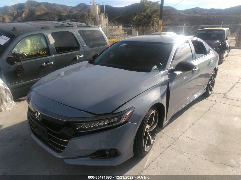 2022 HONDA ACCORD SEDAN SPORT SE VIN: 1HGCV1F40NA056358