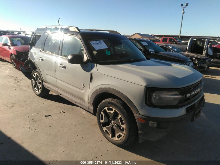 2021 FORD BRONCO SPORT OUTER BANKS VIN: 3FMCR9C67MRA03874