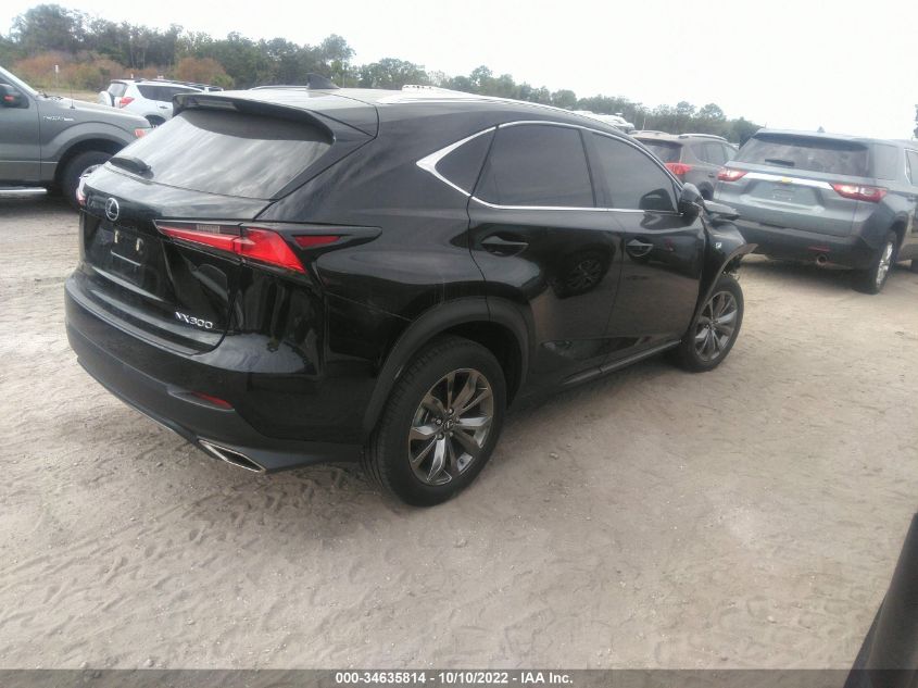 2021 LEXUS NX NX 300 F SPORT VIN: JTJSARBZ4M2186977
