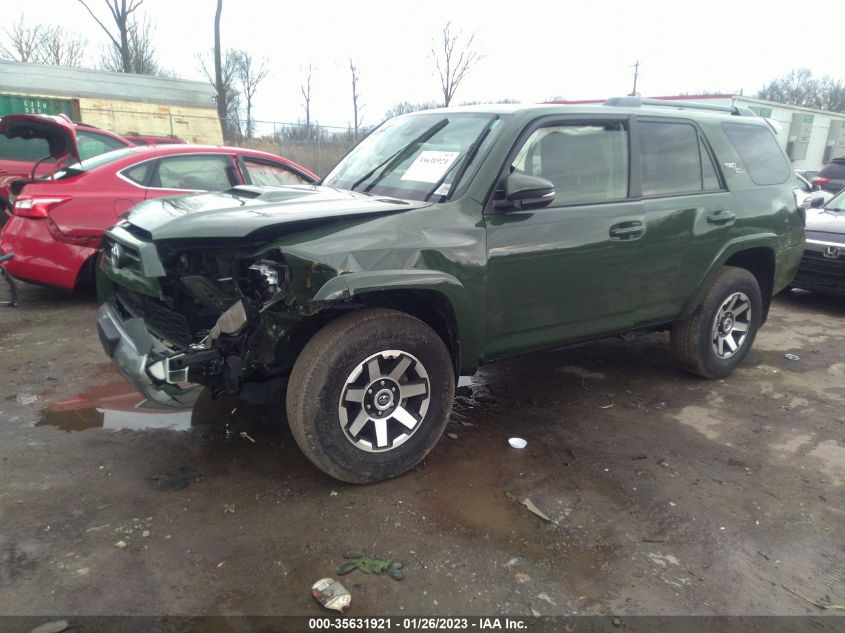2022 TOYOTA 4RUNNER TRD OFF ROAD PREMIUM VIN: JTERU5JR7N6023510