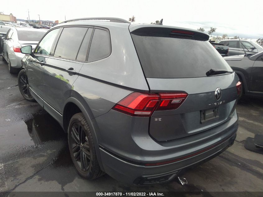 2022 VOLKSWAGEN TIGUAN SE R-LINE BLACK VIN: 3VVCB7AX8NM084683