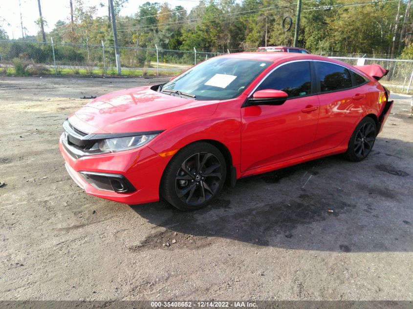 2020 HONDA CIVIC SEDAN SPORT VIN: 2HGFC2E8XLH601008