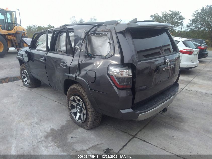 2021 TOYOTA 4RUNNER TRD OFF ROAD VIN: JTEPU5JR8M5886893