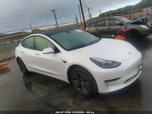 2022 TESLA MODEL 3 LONG RANGE VIN: 5YJ3E1EB1NF268921