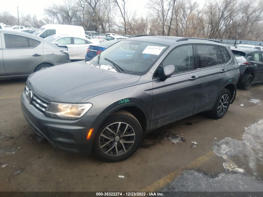 2021 VOLKSWAGEN TIGUAN S VIN: 3VV0B7AX6MM119125