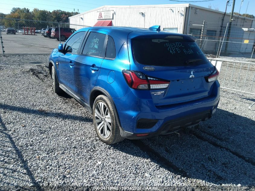2021 MITSUBISHI OUTLANDER SPORT ES/LE/BE/S VIN: JA4APUAU5MU002411
