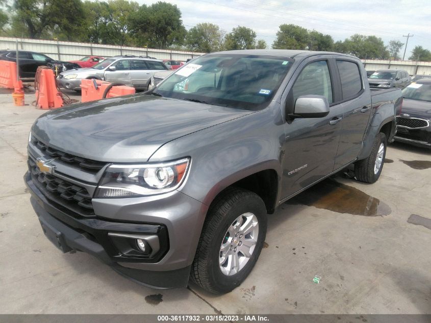 2022 CHEVROLET COLORADO 2WD LT VIN: 1GCGSCEN7N1251386